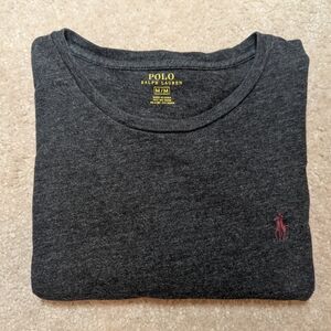 Polo by Ralph Lauren Men's Charcoal Long Sleeve Tee